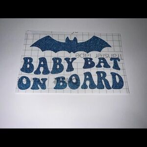 Baby Bat On Board Car Vinyl Decal